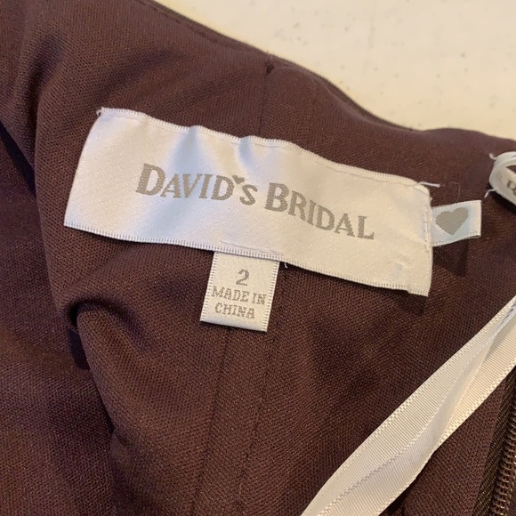 David’s Bridal Strapless Gown • Size 2 • NEW! - Picture 9 of 13